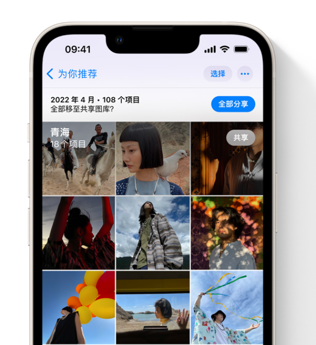 洛川苹果维修网点分享在 iPhone 上使用共享图库 